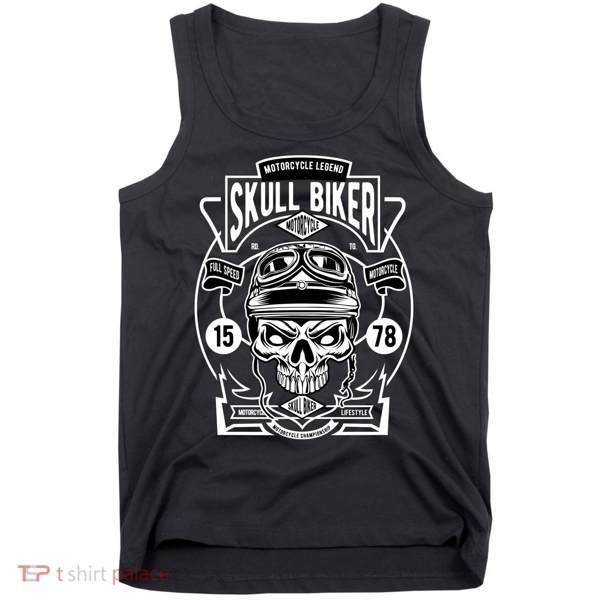Skull Biker Tank Top
