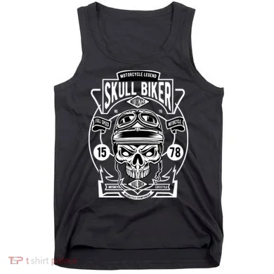 Skull Biker Tank Top