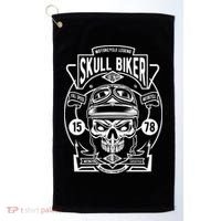 Skull Biker Golf Towel thumb 0