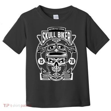 Skull Biker Toddler T-Shirt