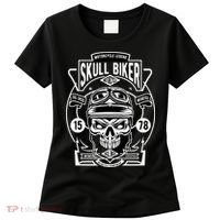 Skull Biker Women's T-Shirt thumb 0