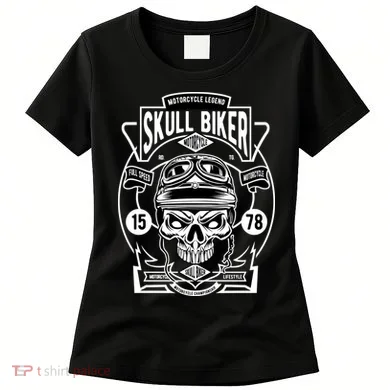 Skull Biker Women's T-Shirt