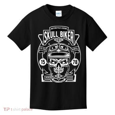 Skull Biker Kids T-Shirt