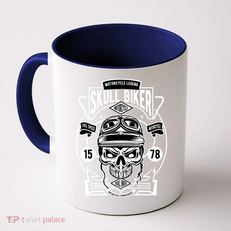 Skull Biker Coffee Mug