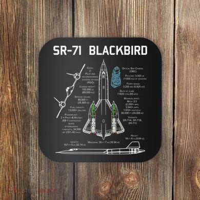 SR71 Blackbird SpecsSR71 Blackbird Premium Coaster