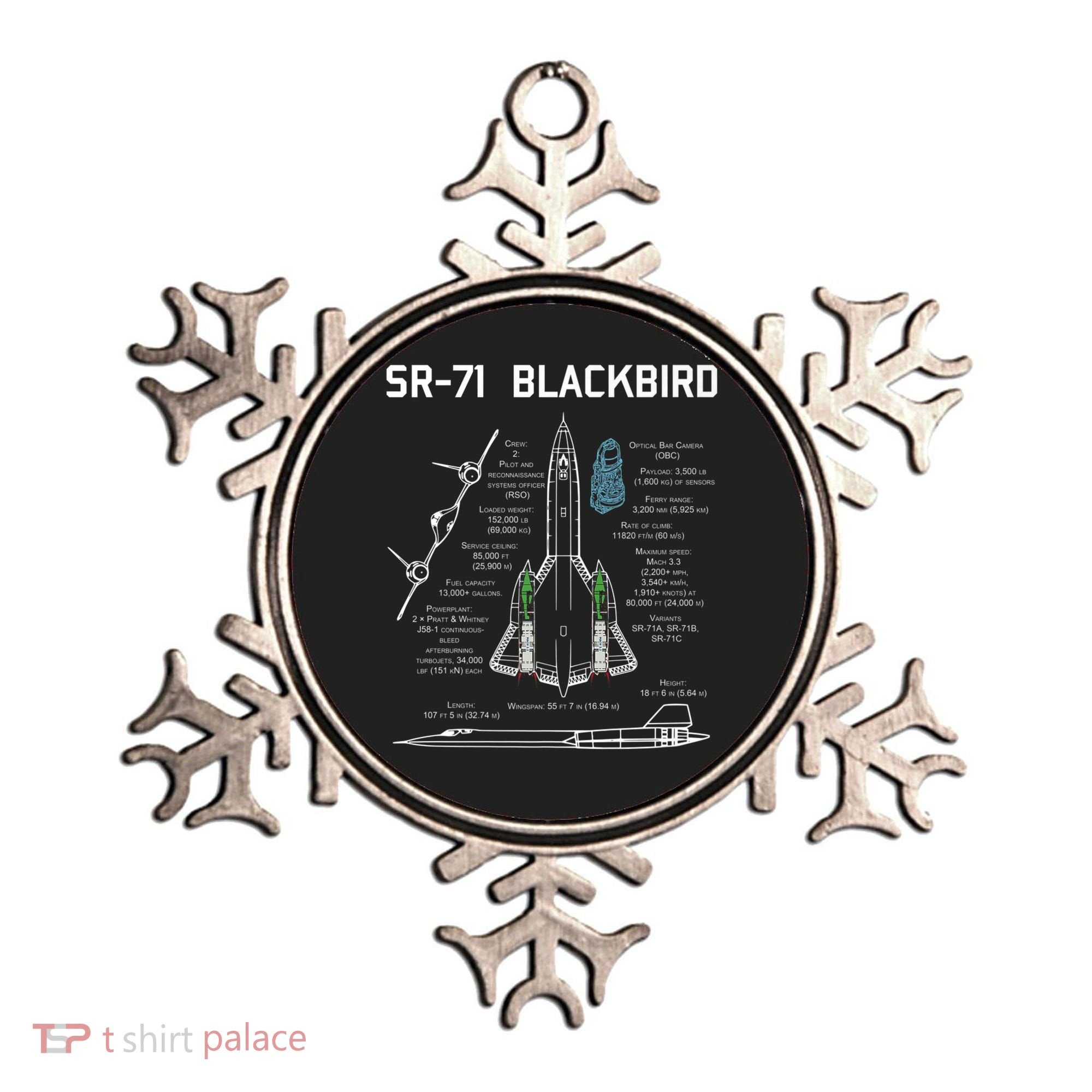 SR71 Blackbird SpecsSR71 Blackbird Premium Ornament
