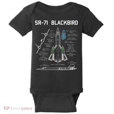 SR71 Blackbird SpecsSR71 Blackbird Premium Baby Bodysuit