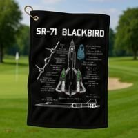 SR71 Blackbird SpecsSR71 Blackbird Premium Golf Towel thumb 1