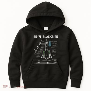 SR71 Blackbird SpecsSR71 Blackbird Premium Kids Hoodie