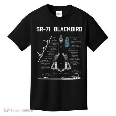 SR71 Blackbird SpecsSR71 Blackbird Premium Kids T-Shirt