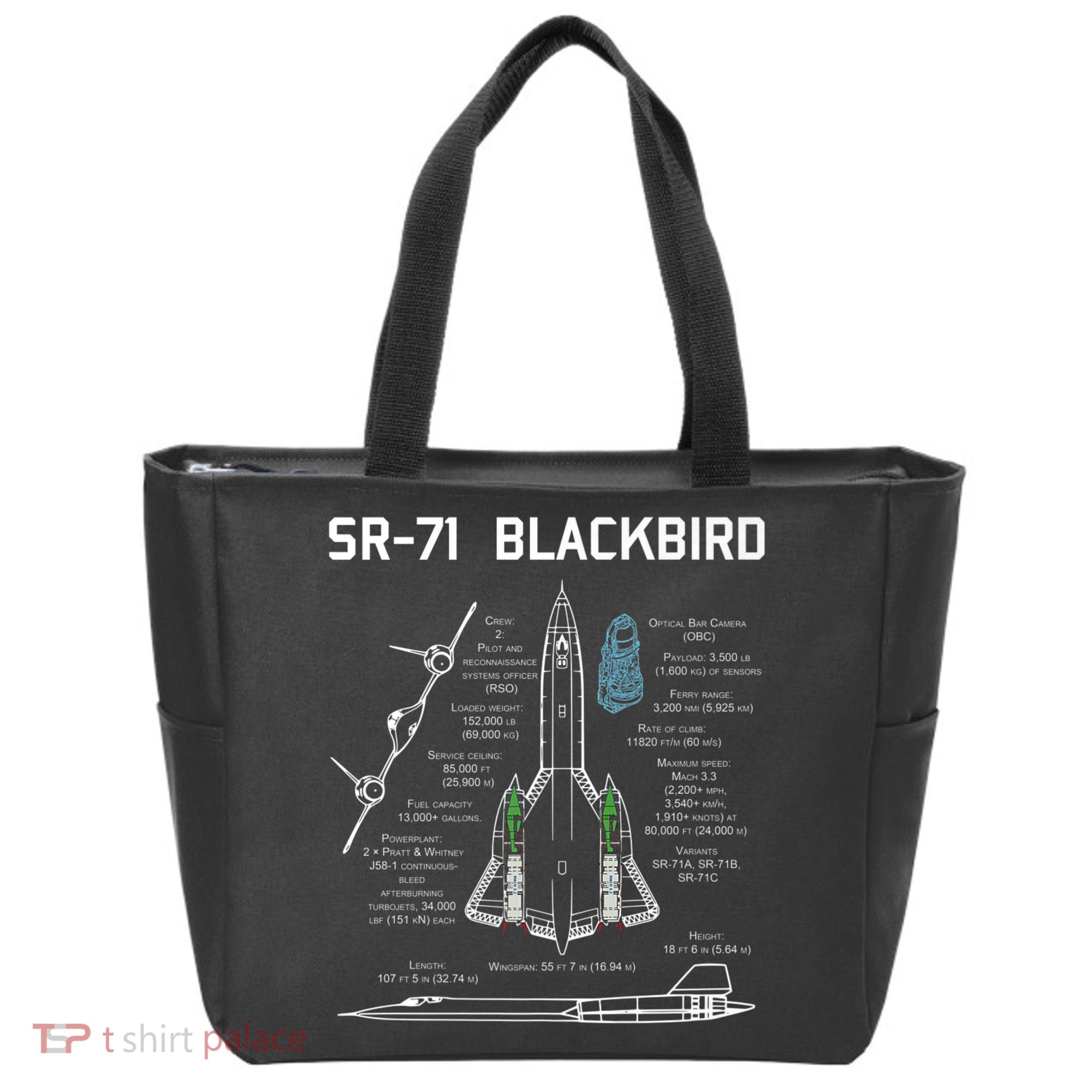 SR71 Blackbird SpecsSR71 Blackbird Premium Tote Bag