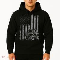 Side By Side Utv Sxs American Flag Hoodie thumb 2