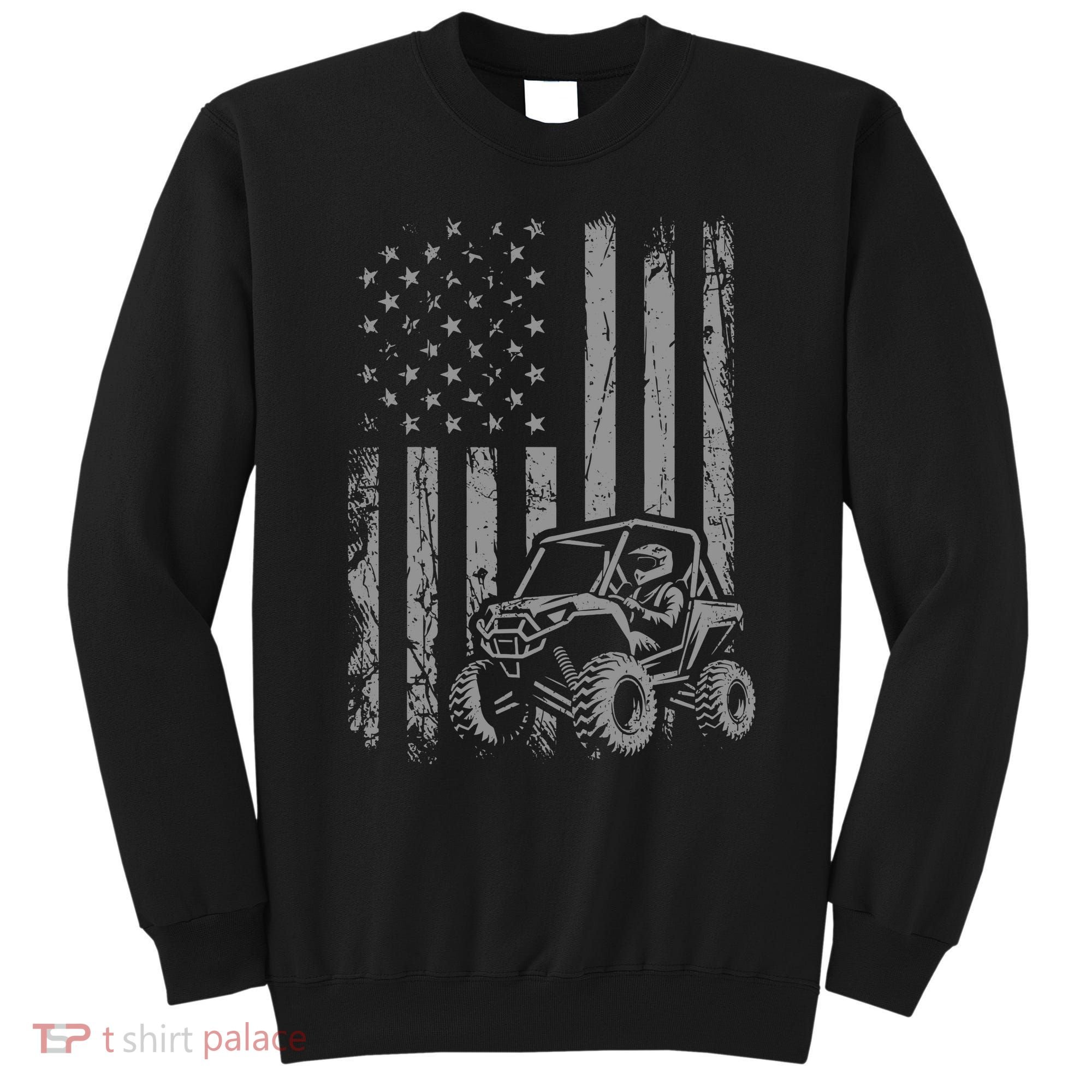 Side By Side Utv Sxs American Flag Sweatshirt
