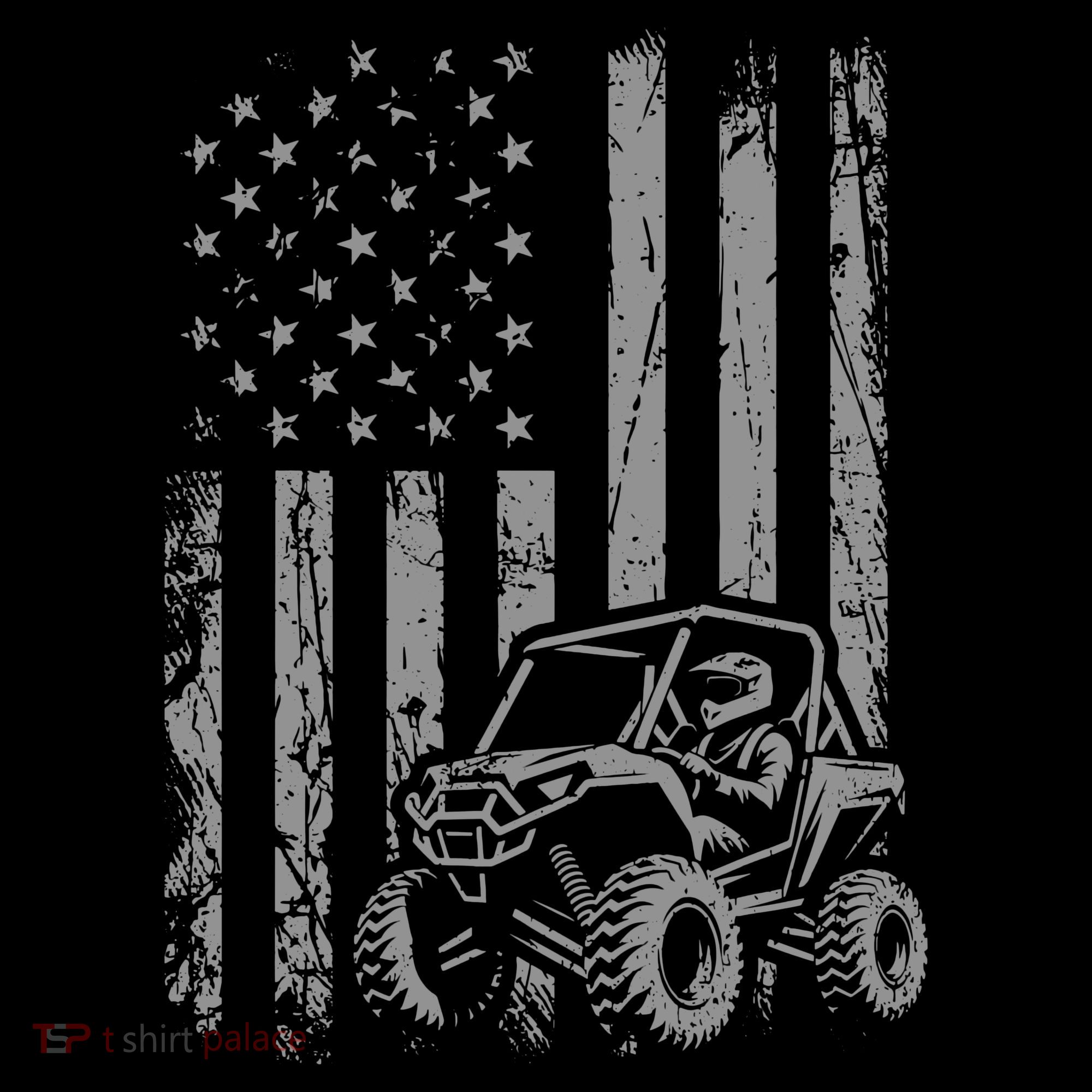 Side By Side Utv Sxs American Flag Sweatshirt