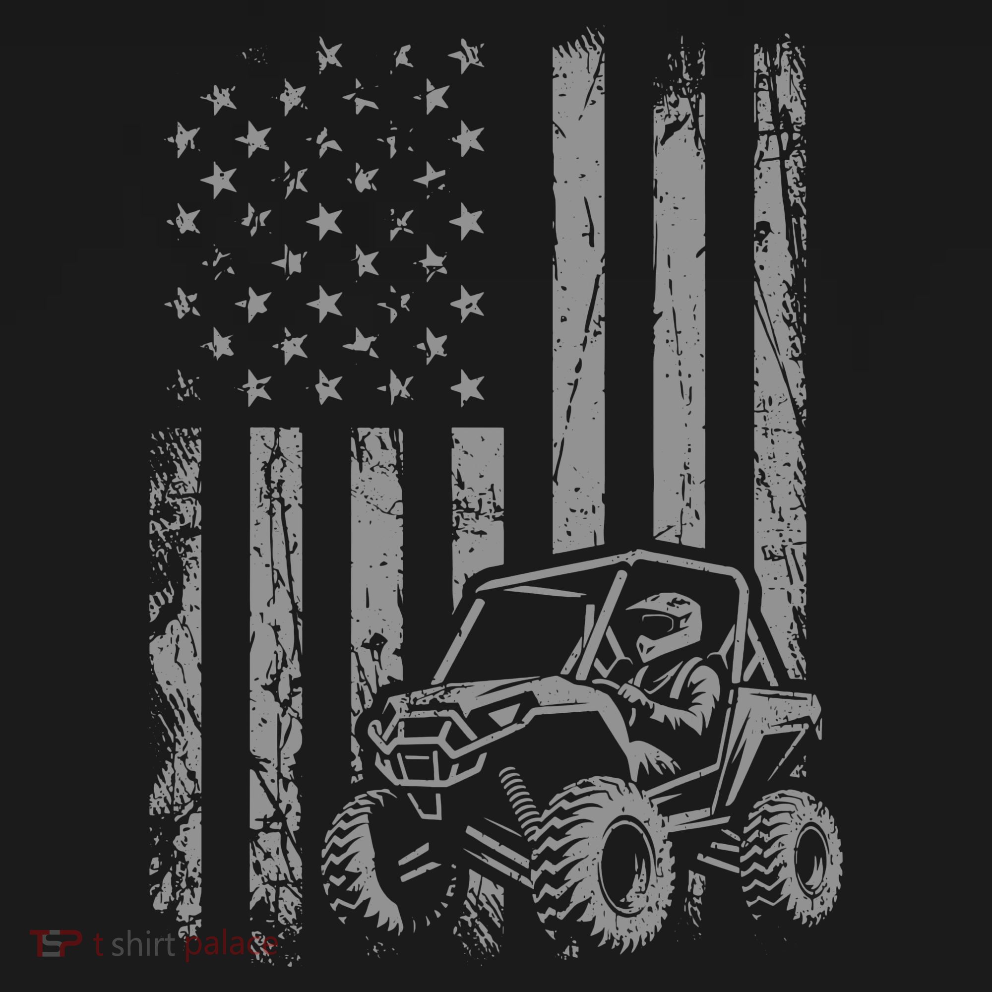 Side By Side Utv Sxs American Flag Backpack