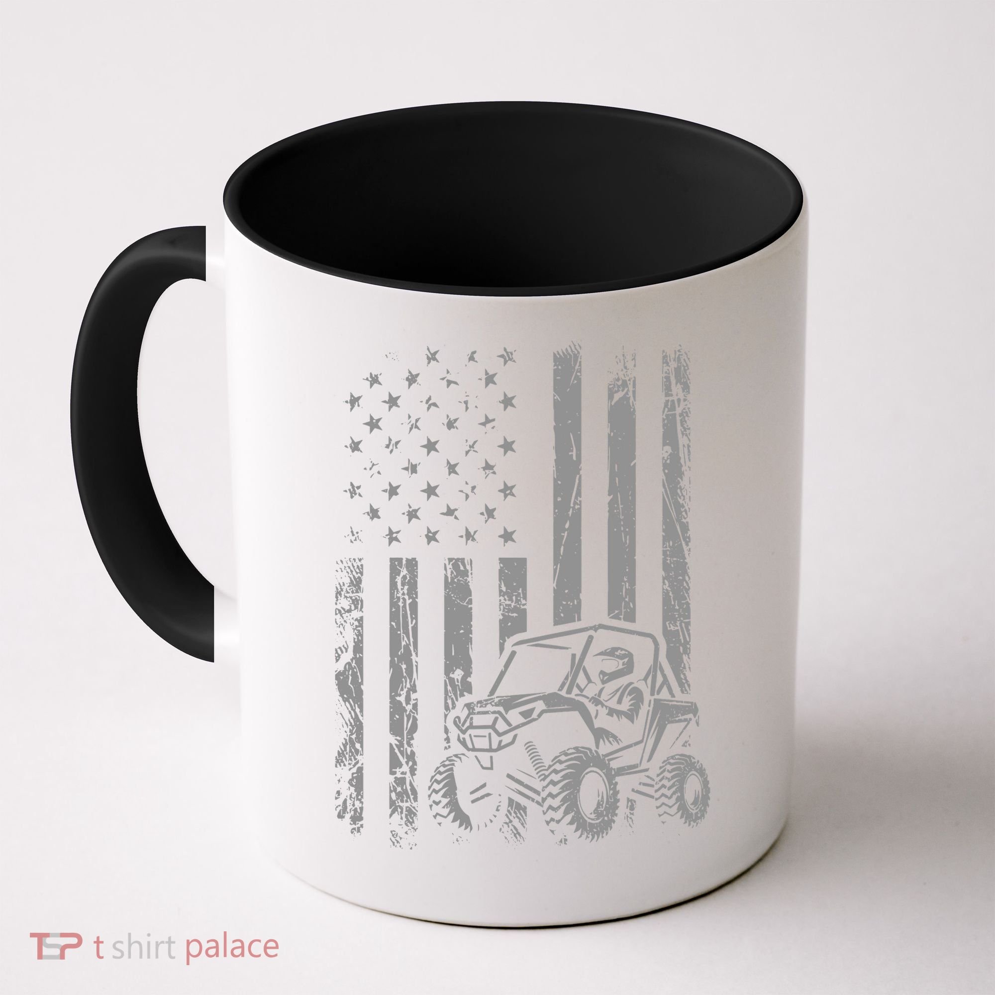 Side By Side Utv Sxs American Flag Coffee Mug