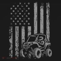 Side By Side Utv Sxs American Flag Polo thumb 3
