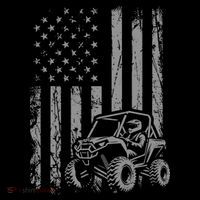 Side By Side Utv Sxs American Flag Baby Bodysuit thumb 2