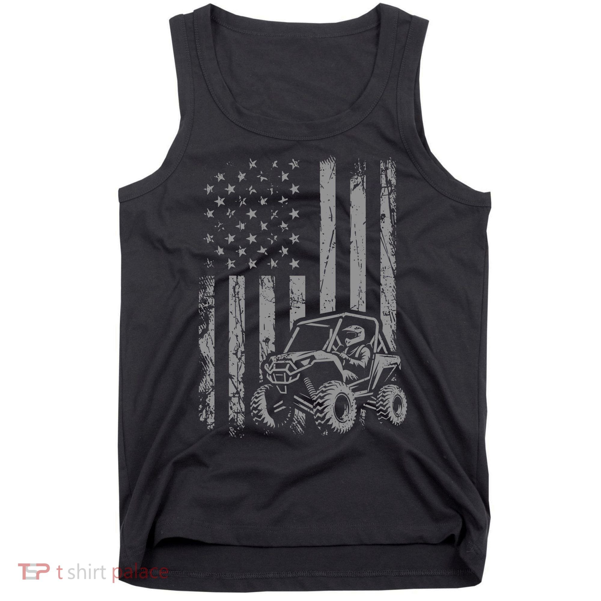 Side By Side Utv Sxs American Flag Tank Top