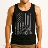 Side By Side Utv Sxs American Flag Tank Top thumb 3