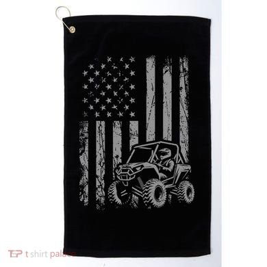 Side By Side Utv Sxs American Flag Golf Towel