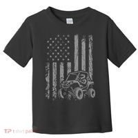 Side By Side Utv Sxs American Flag Toddler T-Shirt thumb 0