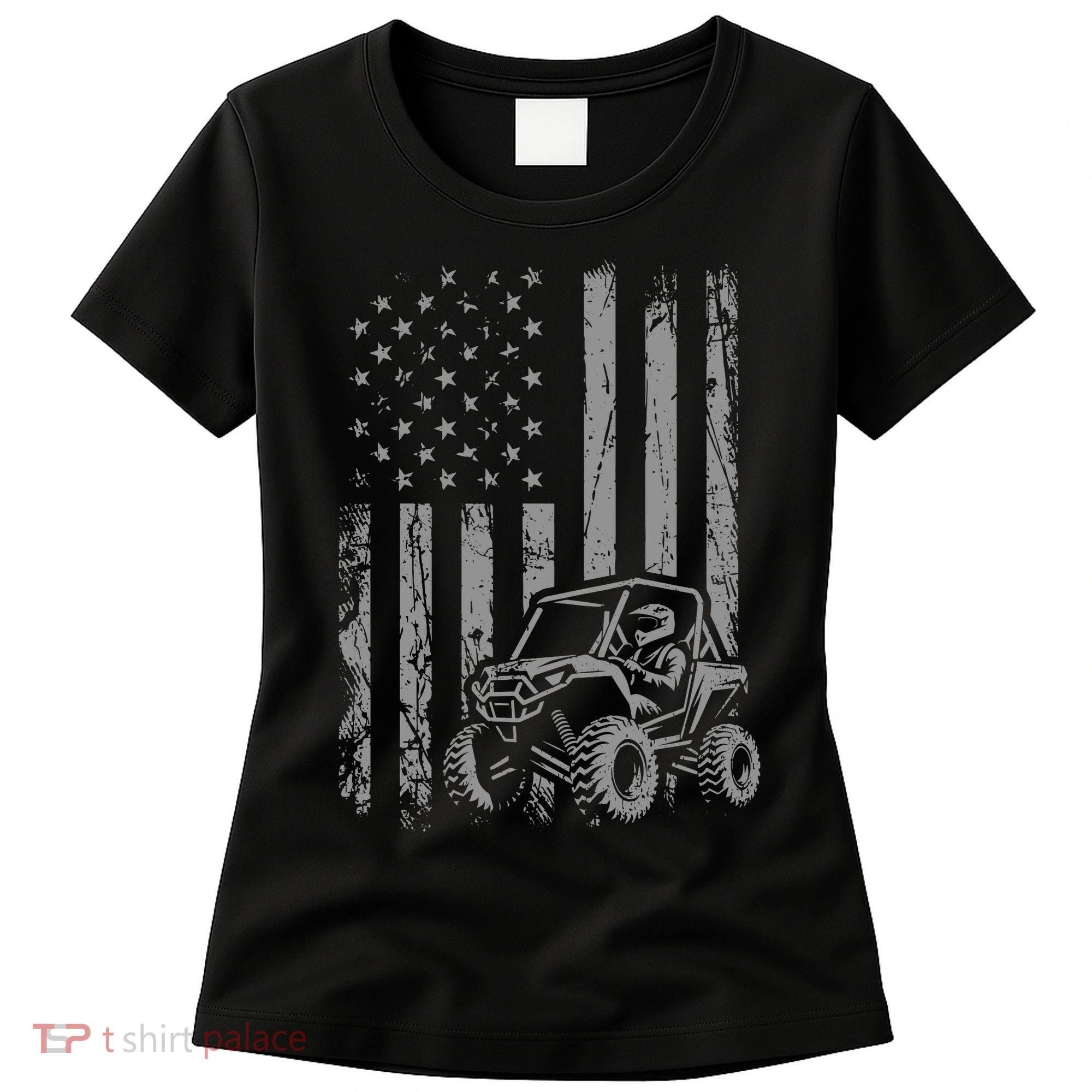 Side By Side Utv Sxs American Flag Women's T-Shirt