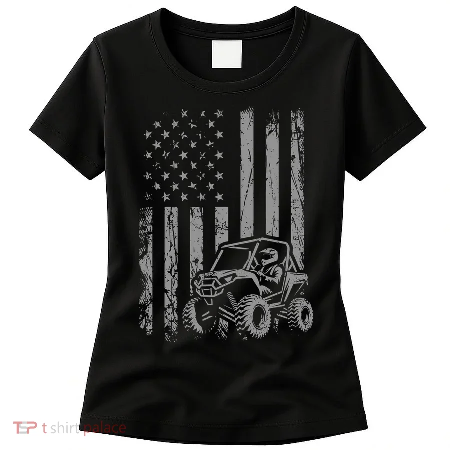 Side By Side Utv Sxs American Flag Women's T-Shirt