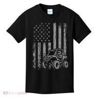 Side By Side Utv Sxs American Flag Kids T-Shirt thumb 0