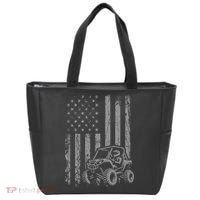 Side By Side Utv Sxs American Flag Tote Bag thumb 0