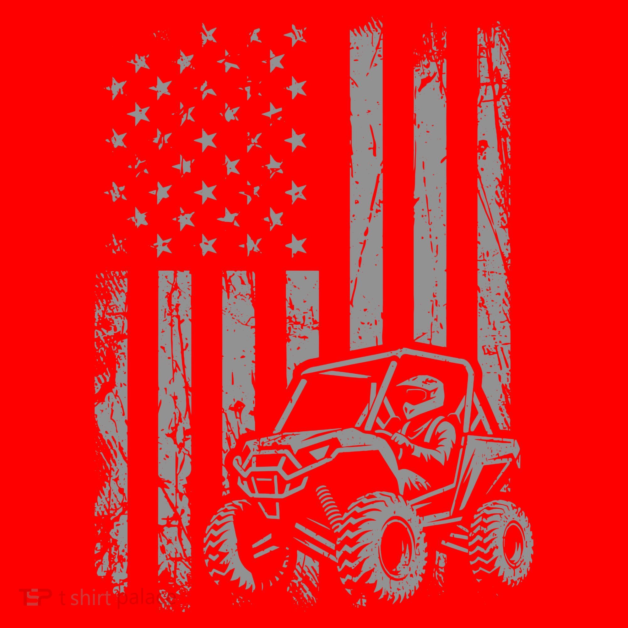 Side By Side Utv Sxs American Flag Santa Hat