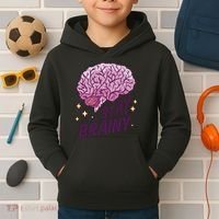 Stay Brainy Kids Hoodie thumb 2