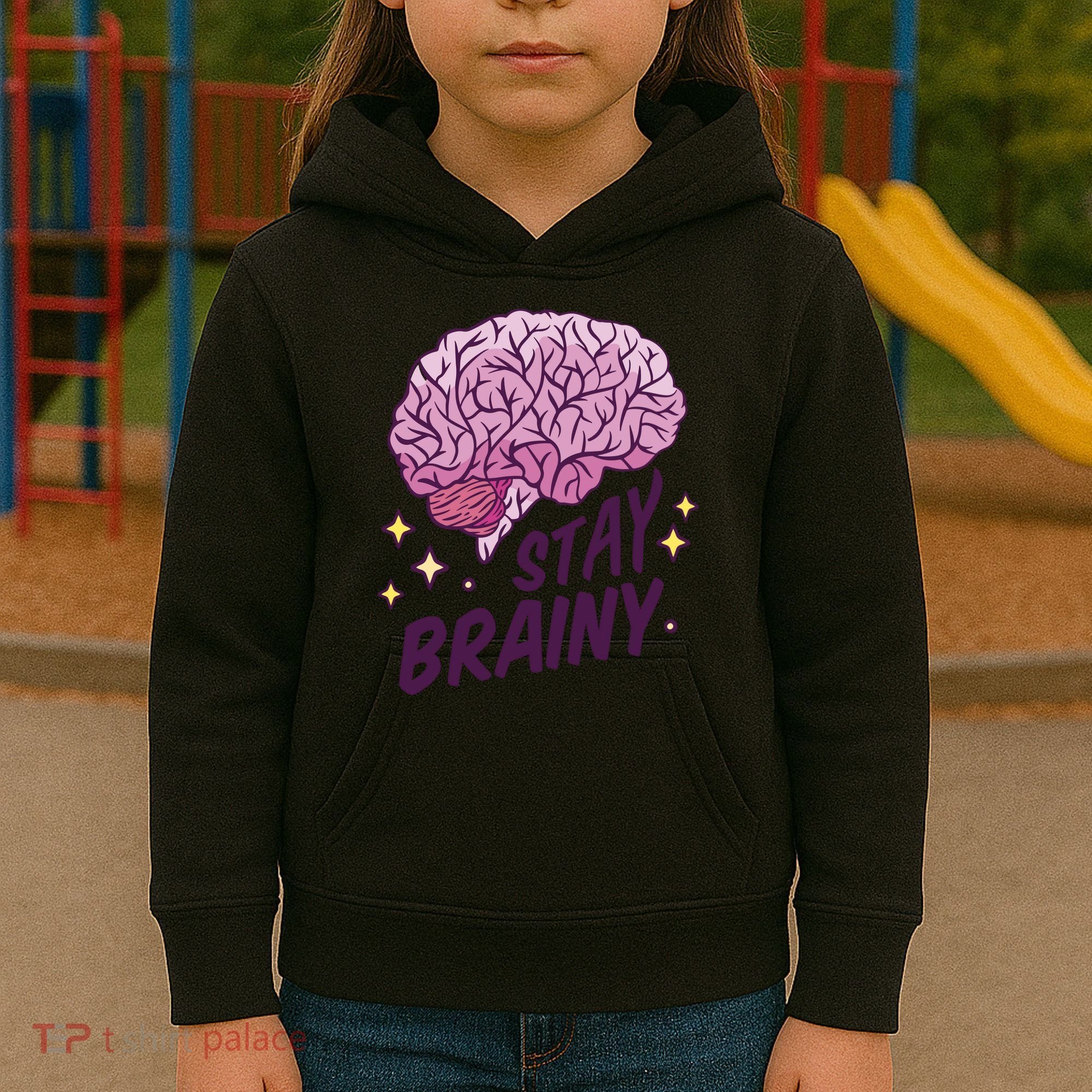 Stay Brainy Kids Hoodie