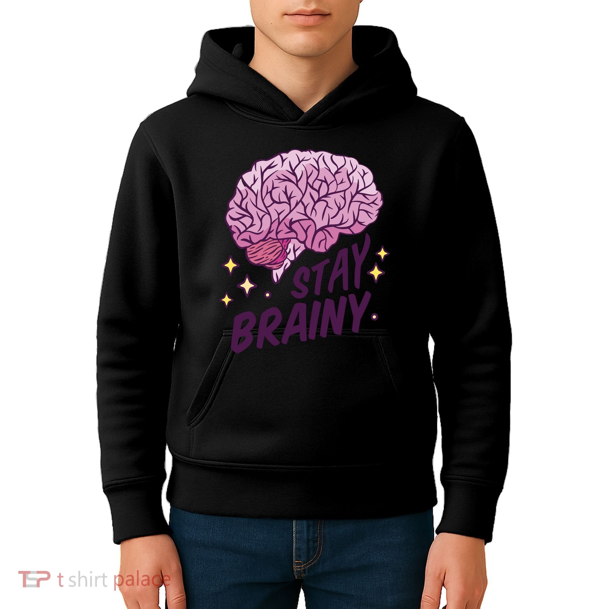 Stay Brainy Kids Hoodie