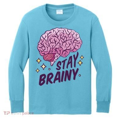 Stay Brainy Kids Long Sleeve Shirt