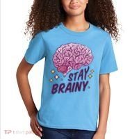 Stay Brainy Kids T-Shirt thumb 2