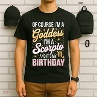 Scorpio Birthday Scorpio Women Goddess Queen Its My Birthday T-Shirt thumb 6