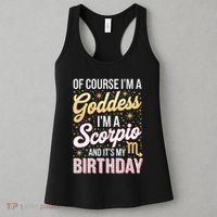 Scorpio Birthday Scorpio Women Goddess Queen Its My Birthday Women's Tank Top thumb 3