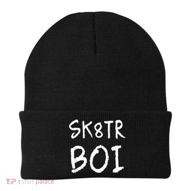 Skater Boi Sk8tr Boy For Skateboard Riders Beanie