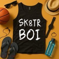 Skater Boi Sk8tr Boy For Skateboard Riders Tank Top thumb 4