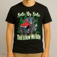 Side By Side ATV Four Wheeler Off Road Riding T-Shirt thumb 3