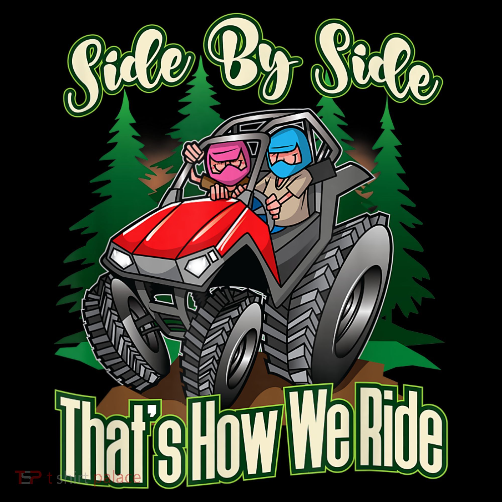 Side By Side ATV Four Wheeler Off Road Riding Mousepad