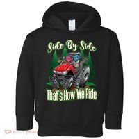 Side By Side ATV Four Wheeler Off Road Riding Toddler Hoodie thumb 0