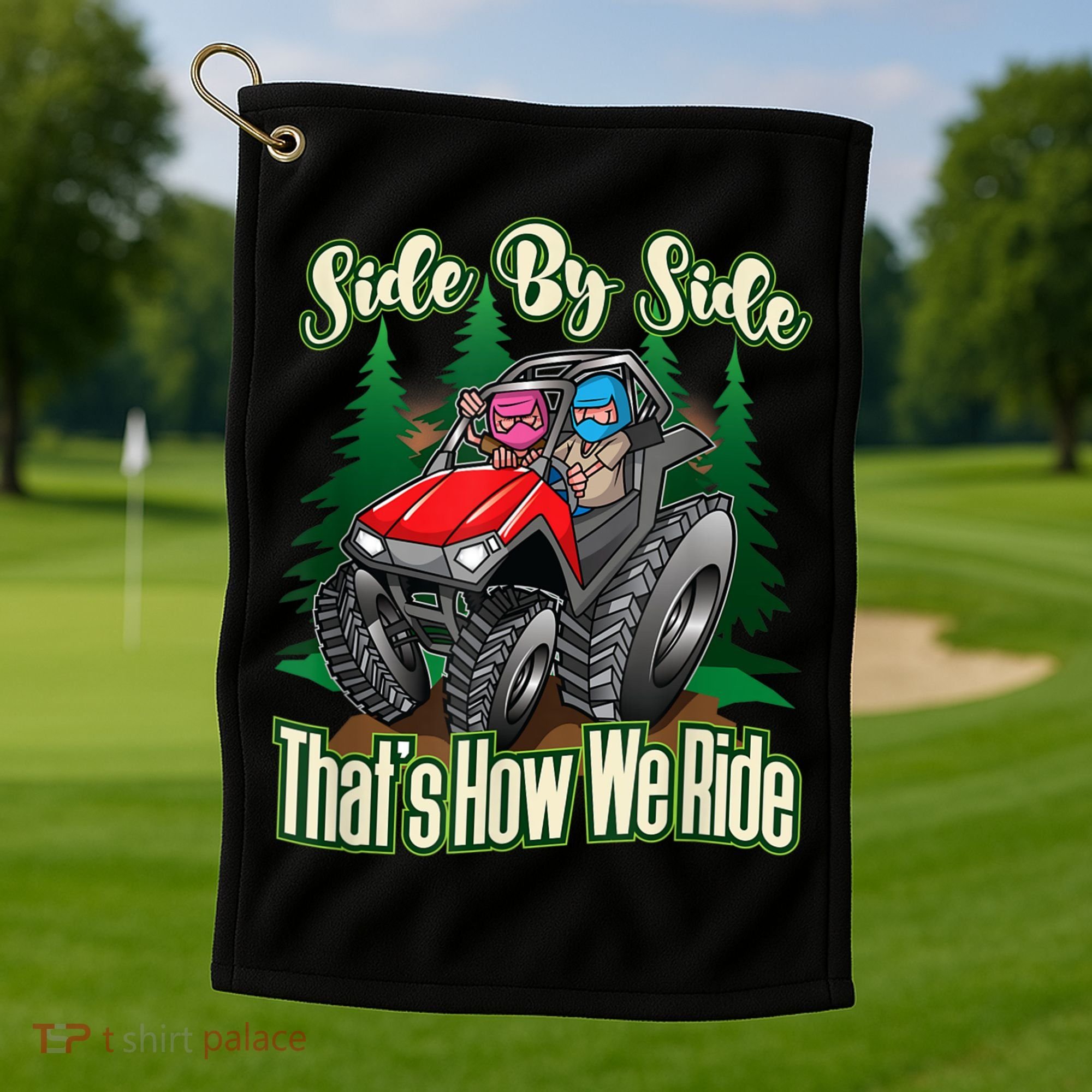 Side By Side ATV Four Wheeler Off Road Riding Golf Towel