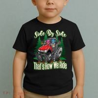 Side By Side ATV Four Wheeler Off Road Riding Toddler T-Shirt thumb 2