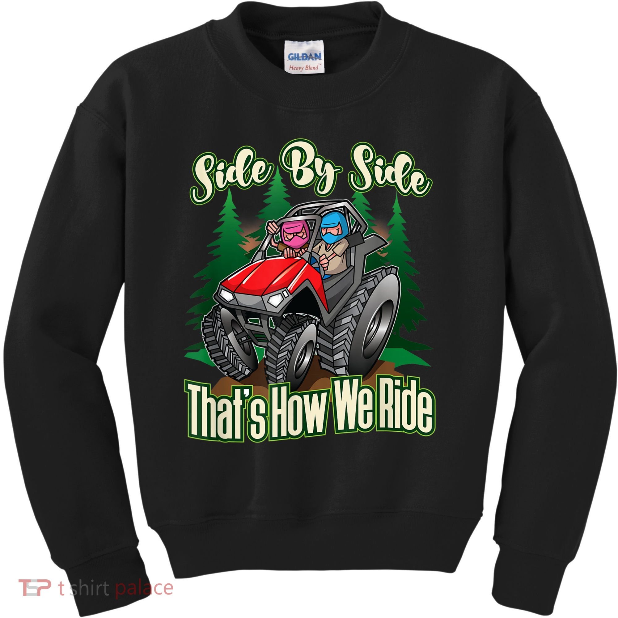 Side By Side ATV Four Wheeler Off Road Riding Kids Sweatshirt