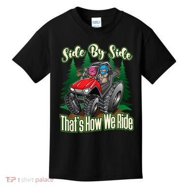 Side By Side ATV Four Wheeler Off Road Riding Kids T-Shirt