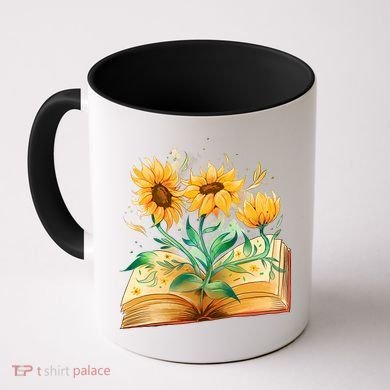 Sunflower Book Coffee Mug
