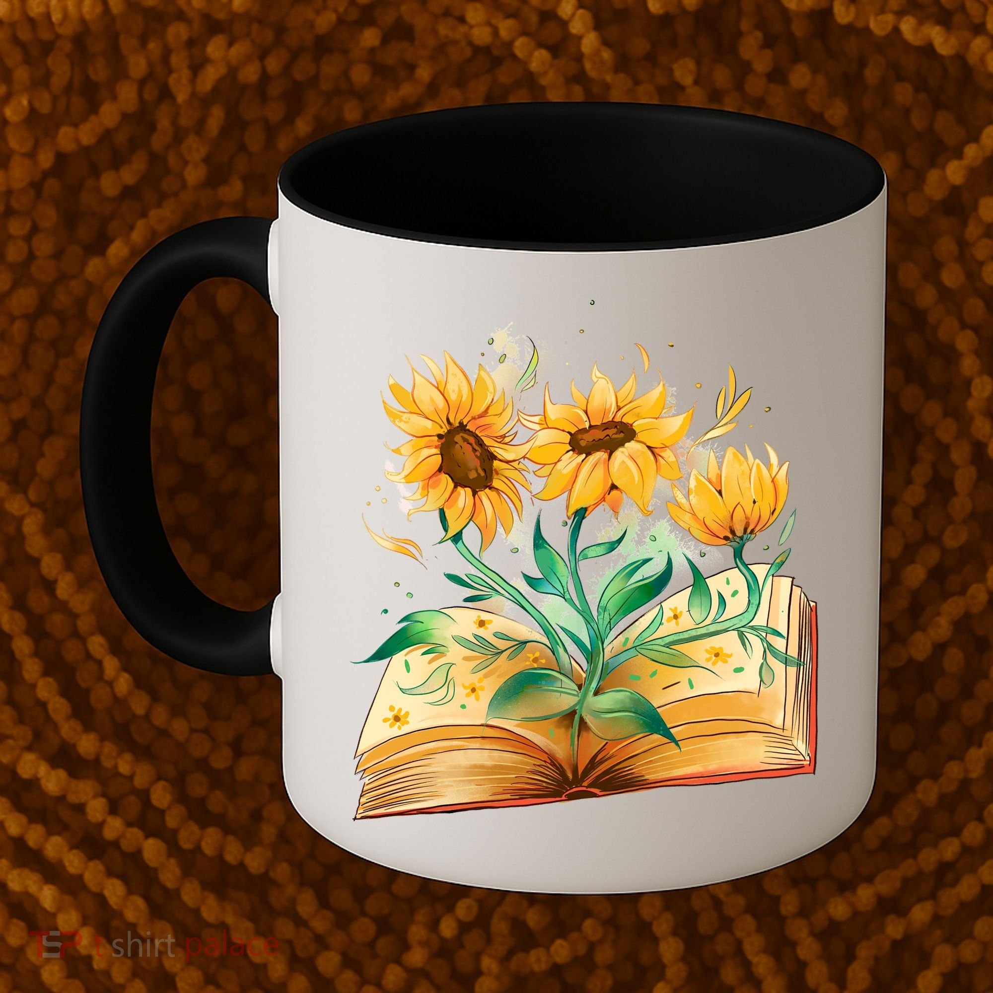 Sunflower Book Coffee Mug
