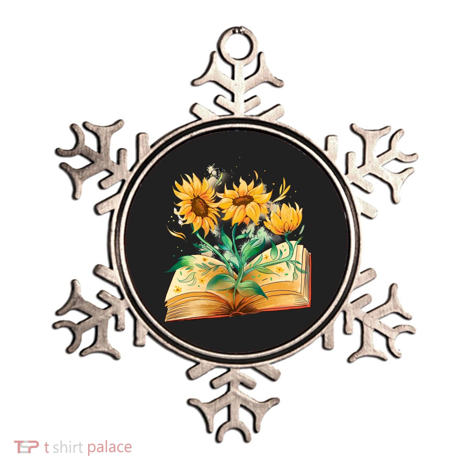 Sunflower Book Ornament